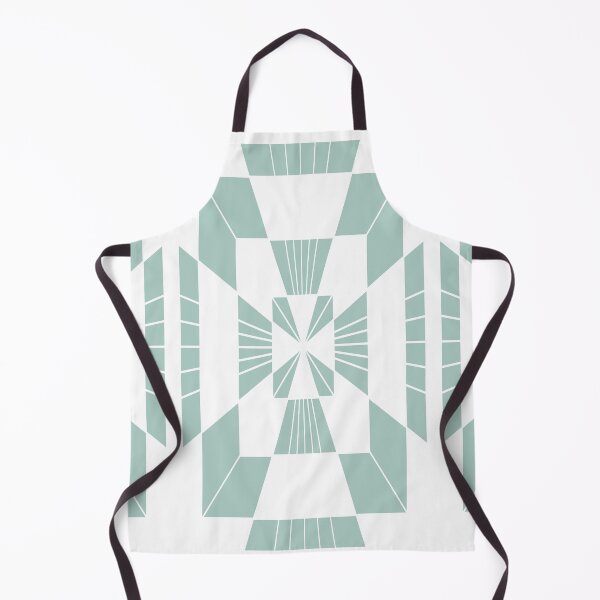 Item preview, Seafoam and White Art Deco Tiles designed and sold by BeJolley.
