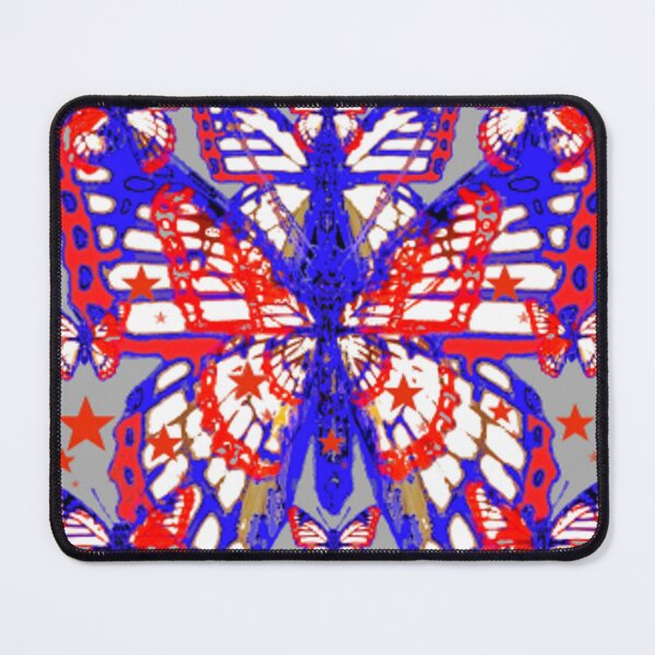 Item preview, RED, WHITE, BLUE AMERICANA JULY 4 TH BUTTERFLY STARS ART designed and sold by sharlesart.