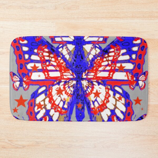 Item preview, RED, WHITE, BLUE AMERICANA JULY 4 TH BUTTERFLY STARS ART designed and sold by sharlesart.