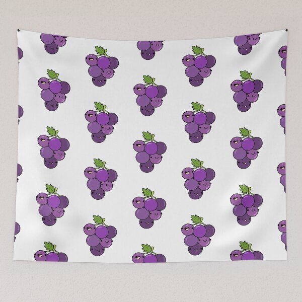 Item preview, Kawaii Grape Bunch Fruit designed and sold by kawaiilife.