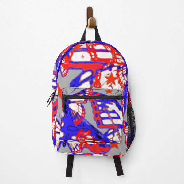 Item preview, RED, WHITE, BLUE AMERICANA JULY 4 TH BUTTERFLY STARS ART designed and sold by sharlesart.