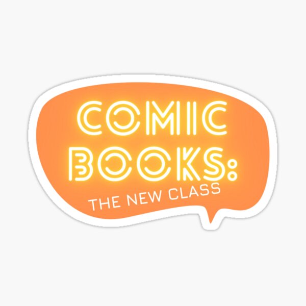 Comic Books: The New Class logo Sticker