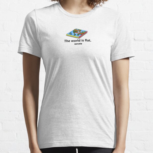 The T-Shirts Flat | Sale Redbubble for World Is