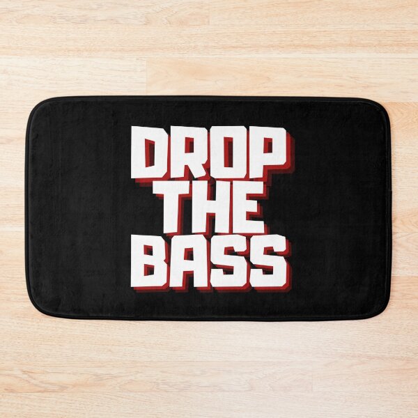 Item preview, Drop The Bass White designed and sold by PWD-Design.