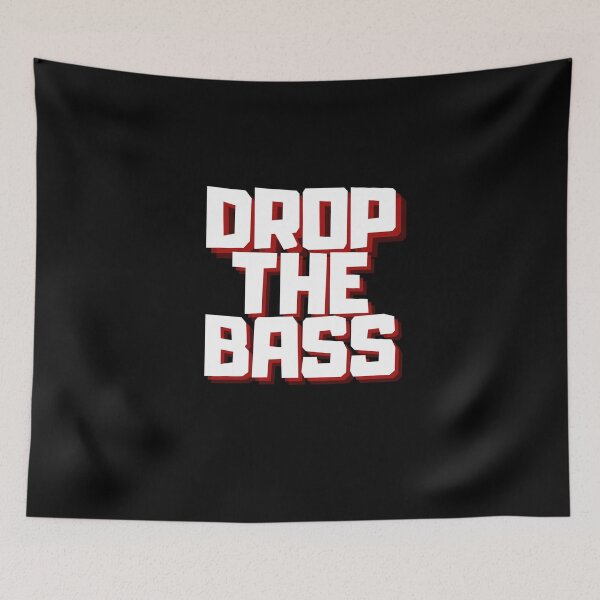 Item preview, Drop The Bass White designed and sold by PWD-Design.