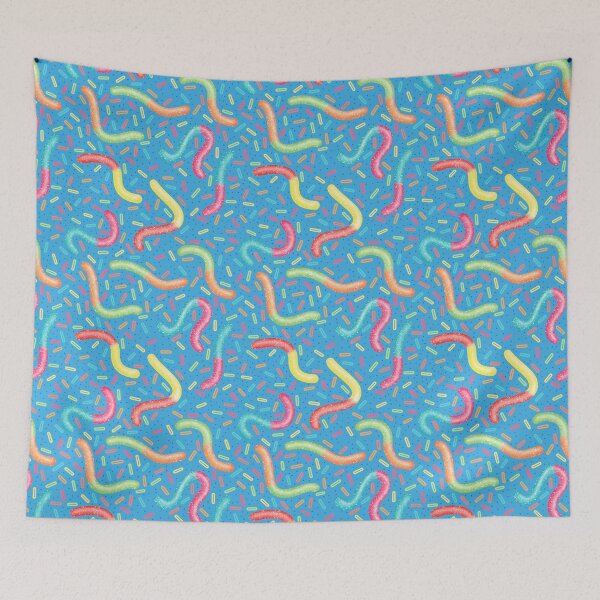 Item preview, Sour Gummy Worms Pattern designed and sold by misslovelymess.