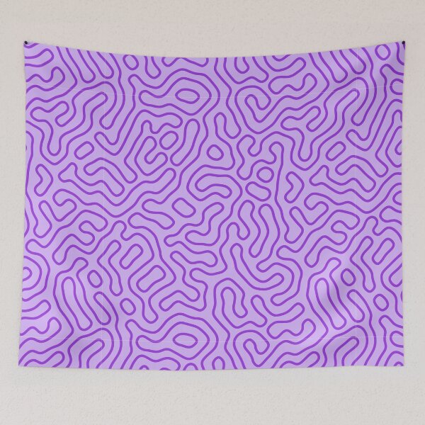 Item preview, Abstract Retro Pattern in Purple designed and sold by groovyfolk.