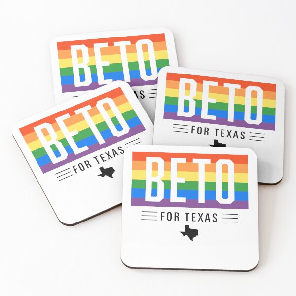 Item preview, Beto O'Rourke 2026 LGBTQ / LGBT Gay Pride Rainbow Flag: Beto Orourke For Texas Governor designed and sold by YikesForever.