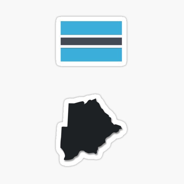 Vista previa del artículo con la obra «Botswana», diseñado y vendido por FlatFlags.