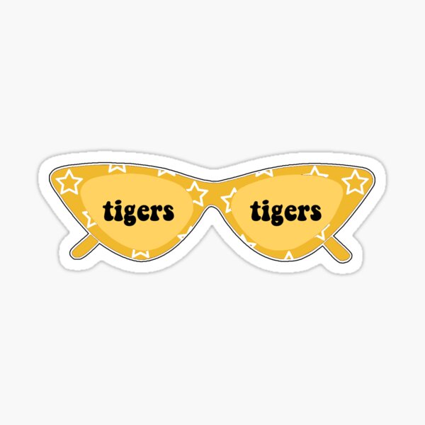 "Tigers Sunglasses" Sticker for Sale by MeganKendall Redbubble