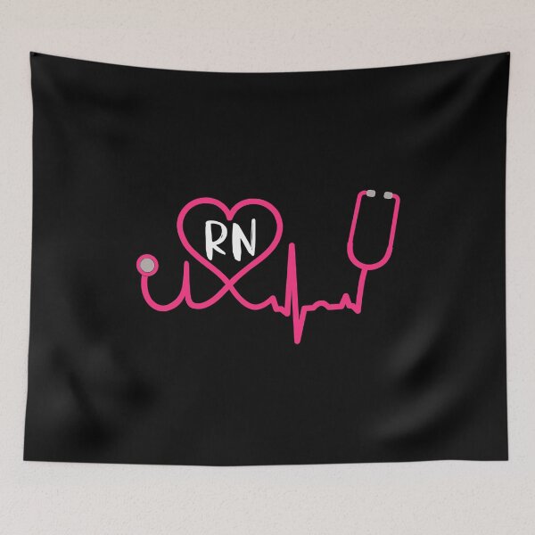 Item preview, Registered Nurse RN EKG Stethoscope Heart Heartbeat designed and sold by GardNewerd.