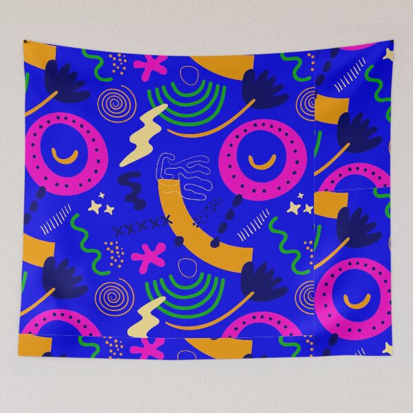 Item preview, Tail-Wagging Trends: Hand-Drawn Abstract Pattern Pet Bandanas designed and sold by Creativevillia.
