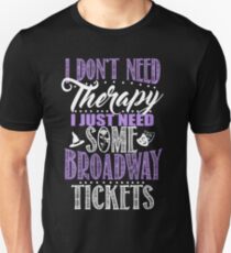 Camiseta ajustada Regalo del amante de Broadway