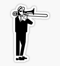 Ska 2 Tone Trombone Walt Jabsco Sticker