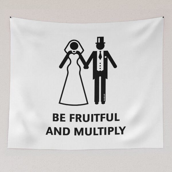 Item preview, Be Fruitful And Multiply (Stag Party / Hen Night / Black) designed and sold by MrFaulbaum.
