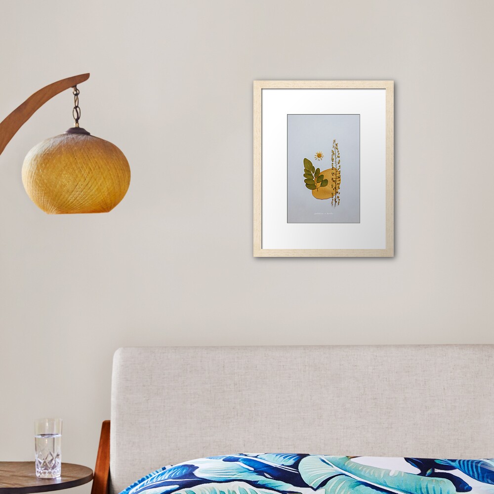 Item preview, Framed Art Print designed and sold by pebblesandherbs.