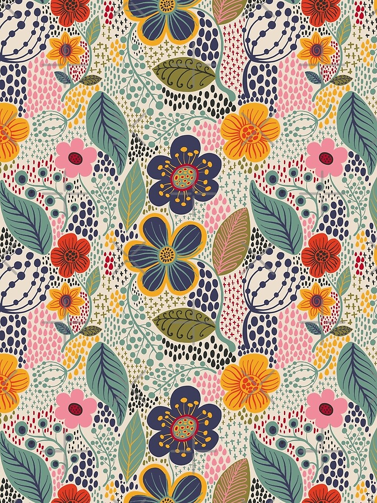 Aperçu 5 sur 5. T-shirt graphique avec l'œuvre Jardin secret créée et vendue par krayis.