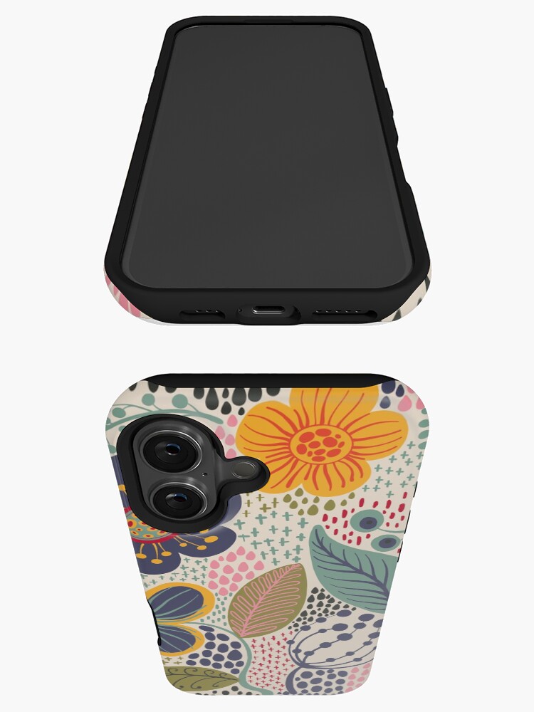 Aperçu 3 sur 4. Coque iPhone avec l'œuvre Jardin secret créée et vendue par krayis.