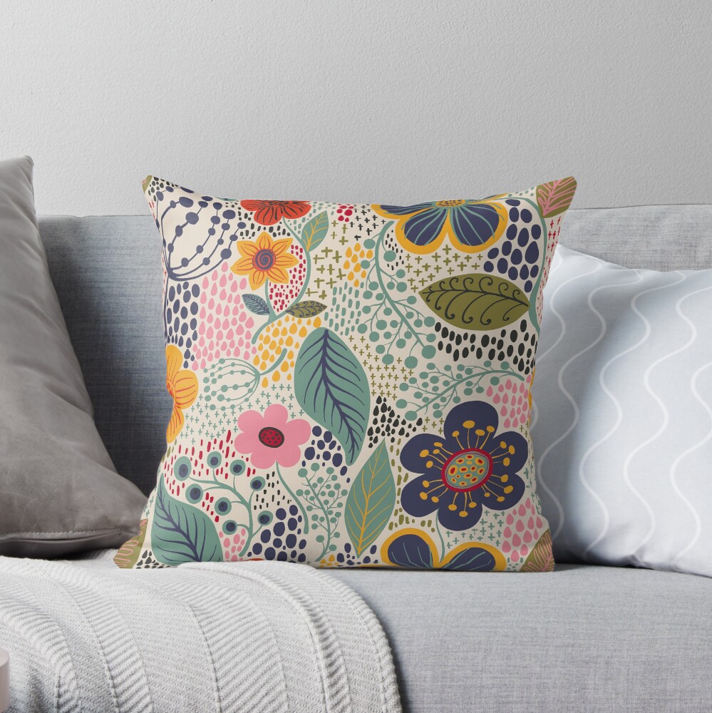 Secret Garden Throw Pillow