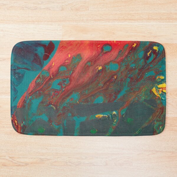 Artikelvorschau, "Lounge, Friend, 1/2" Abstraktes Acryl-Pour-Gemälde mit Overlay entworfen und verkauft von Nicholas Panek.
