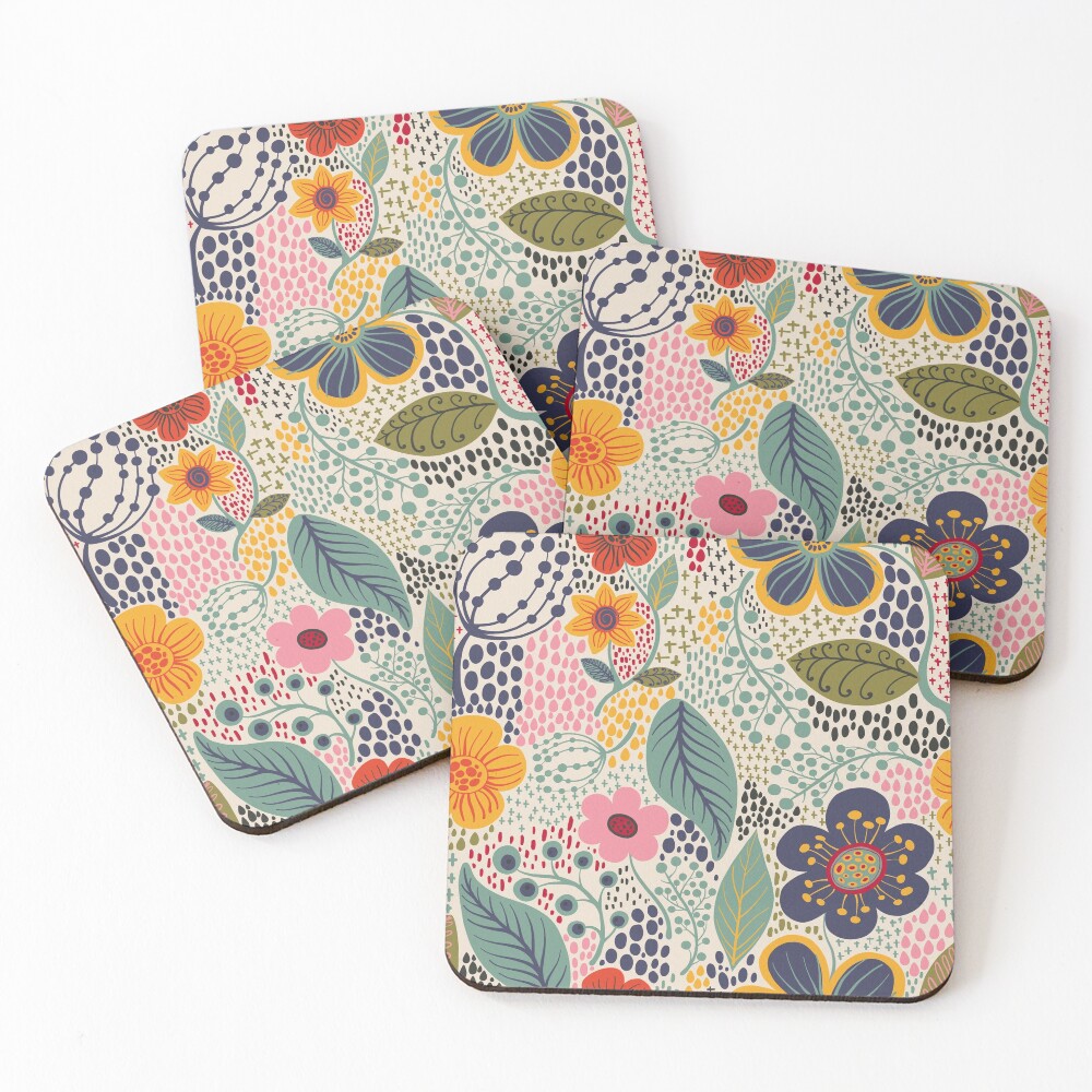 Secret Garden Coasters (Set of 4)