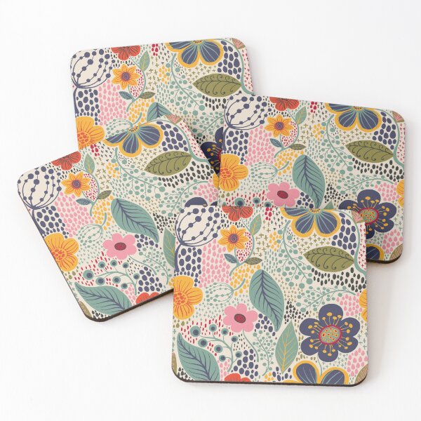 Secret Garden Coasters (Set of 4)