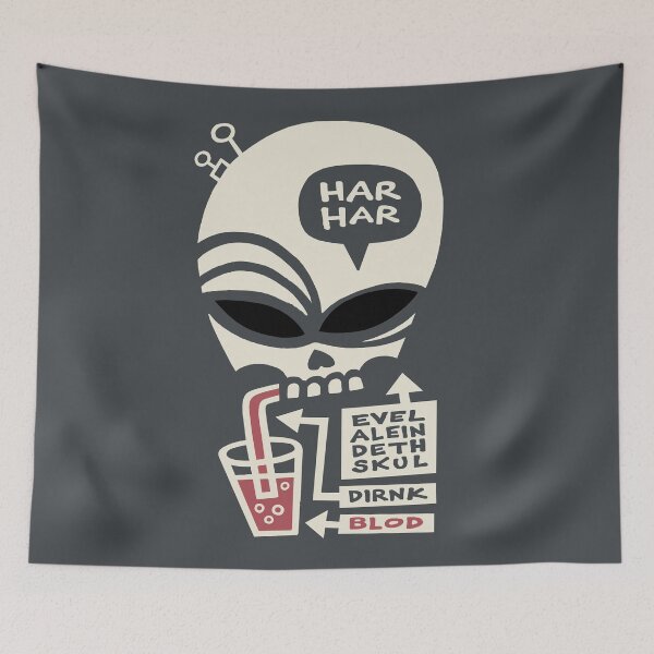 Item preview, Evel Alein Deth Skul Dirnk Blod designed and sold by TehStr4ngeOnes.