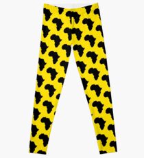 Der Kontinent von Afrika Karte der afrikanischen Nation Leggings