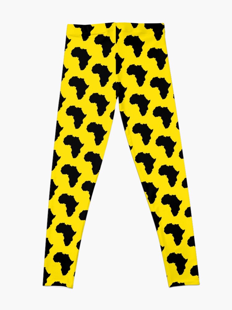 Alternate view of The continent of Africa map of African nation Leggings