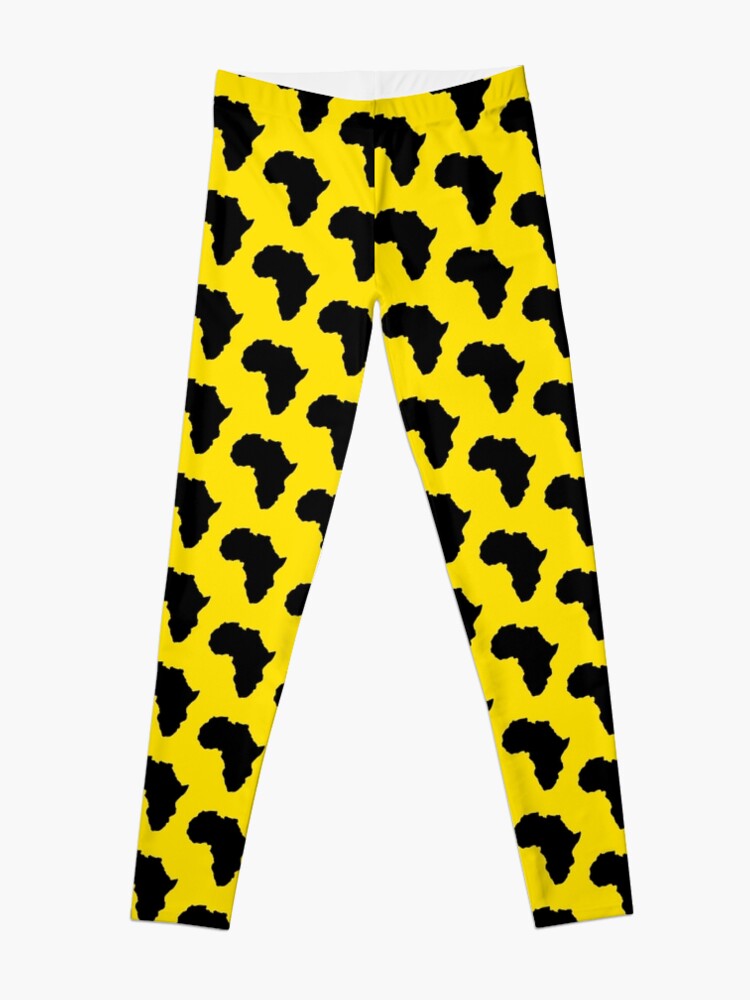 Alternate view of The continent of Africa map of African nation Leggings