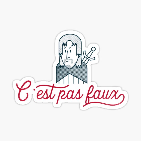 C'est pas faux Sticker