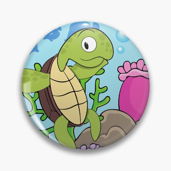 Item preview, happy turtle on a reef designed and sold by huape.