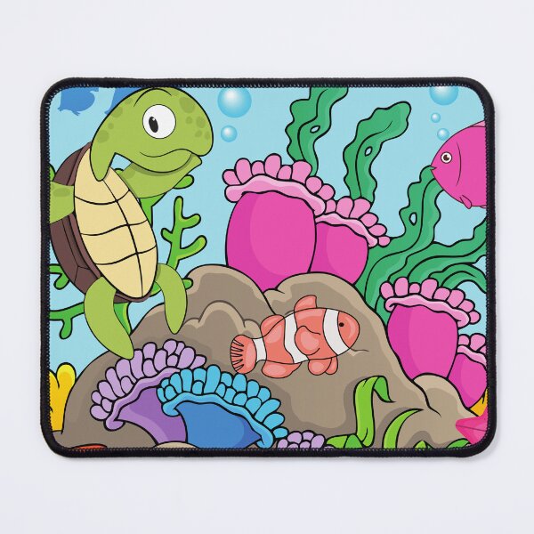 Item preview, happy turtle on a reef designed and sold by huape.