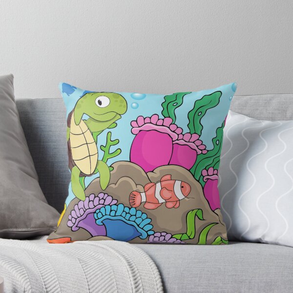 Item preview, happy turtle on a reef designed and sold by huape.