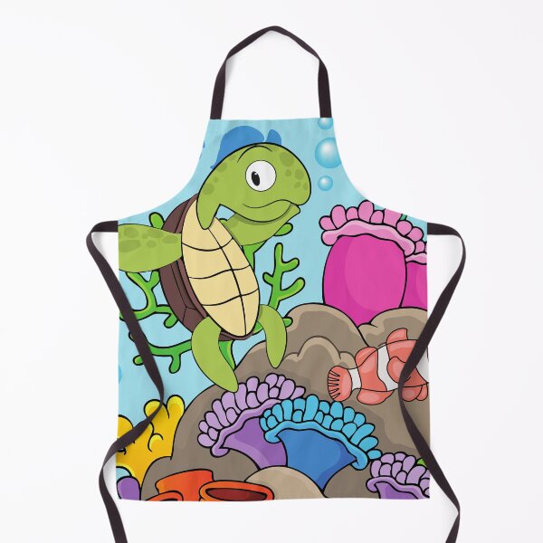Item preview, happy turtle on a reef designed and sold by huape.