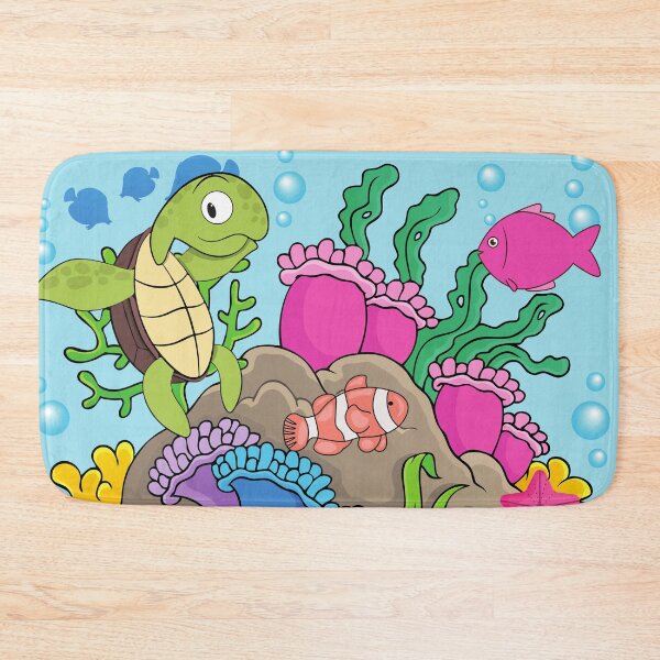 Item preview, happy turtle on a reef designed and sold by huape.