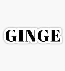 Gifts for ginger people - Ginge Sticker