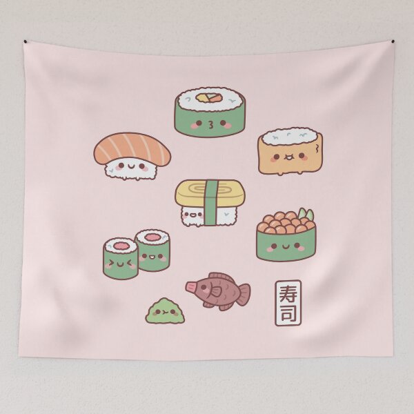 Item preview, Cute Japanese Sushi Nigiri Maki Gunkan Set designed and sold by rustydoodle.