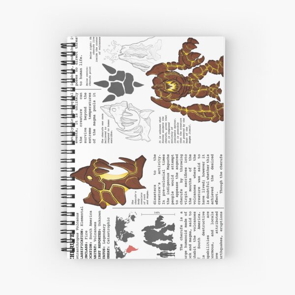 Monster Guide: Cherufe Spiral Notebook