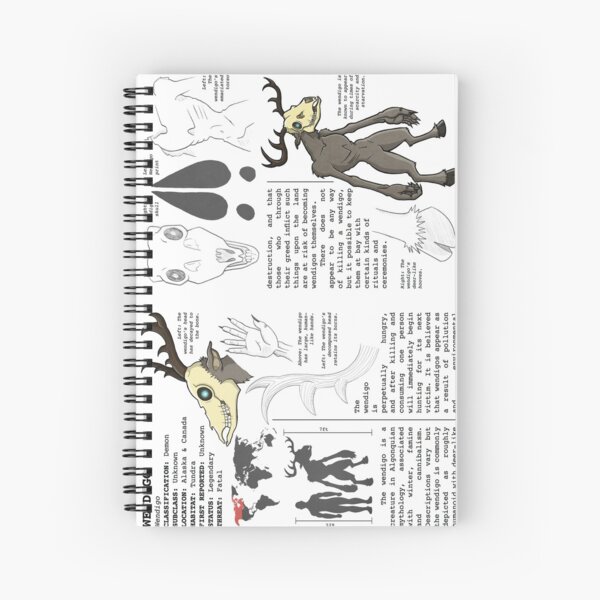 Monster Guide: Wendigo Spiral Notebook