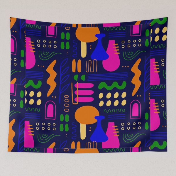 Item preview, Express Your Pet's Personality with Hand-Drawn Abstract Bandanas designed and sold by Creativevillia.