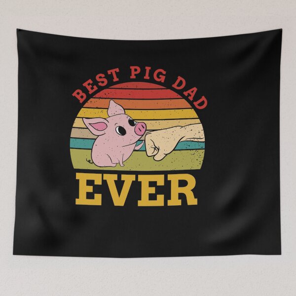 Item preview, BEST PIG DAD EVER FUNNY DOMESTIC PIGS DESIGN designed and sold by sobriowslen.