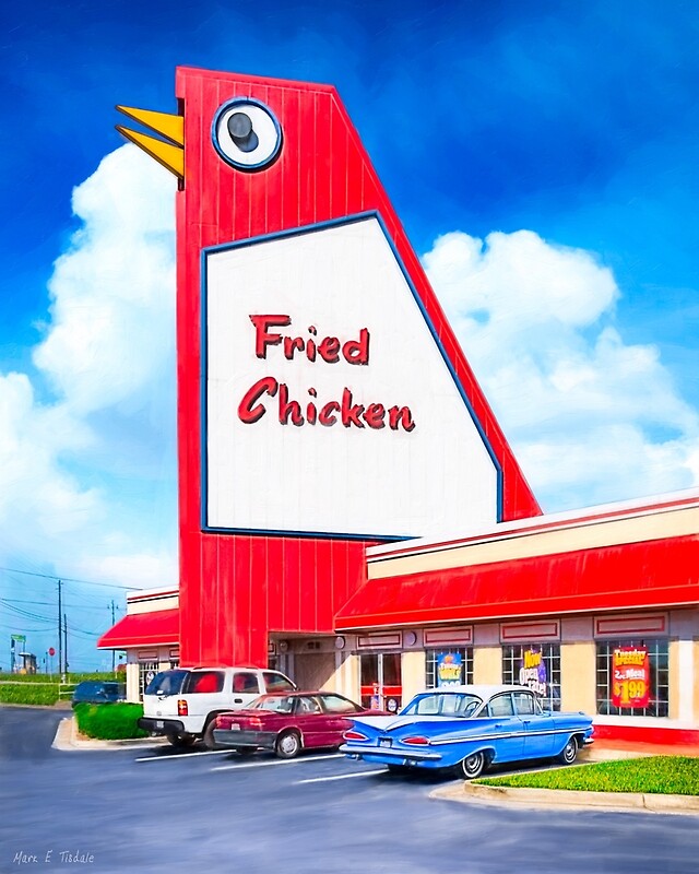 "The Big Chicken Marietta Landmark" Art Prints by Mark
