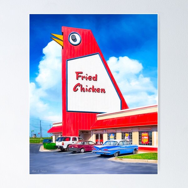 Item preview, The Big Chicken - Marietta Georgia Landmark designed and sold by Mark Tisdale Art.