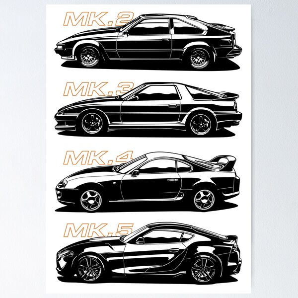 Item preview, Supra History MK Legend Turbo Drift Racing Car Automotive designed and sold by halleinstyle.