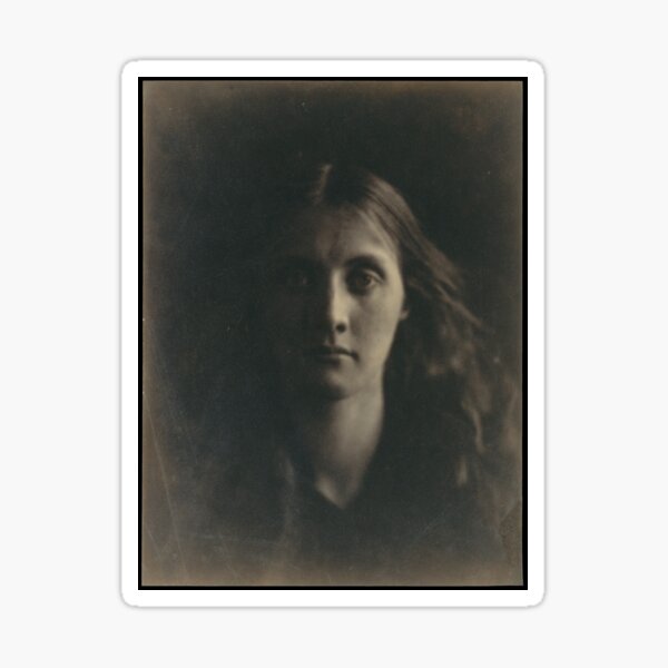 Spooky 1860's Young Woman Sticker