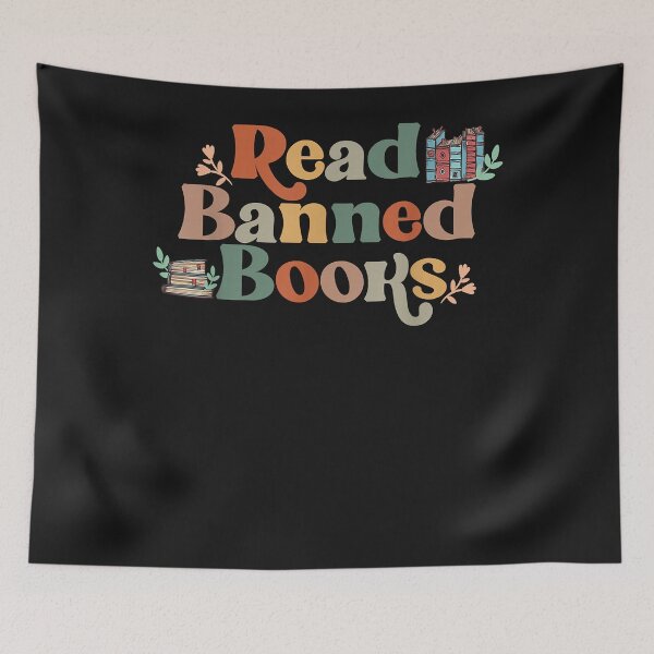 Artikelvorschau, national reading day Read banned book, retro bookaholic, book lover, read book entworfen und verkauft von Nena12312.