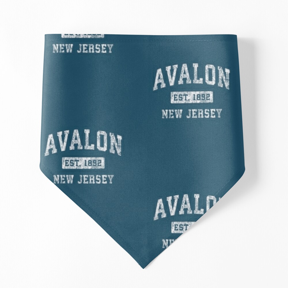 Avalon New Jersey NJ Vintage Established Sports Design Premium  Pet  Bandana for Sale by DoHuong