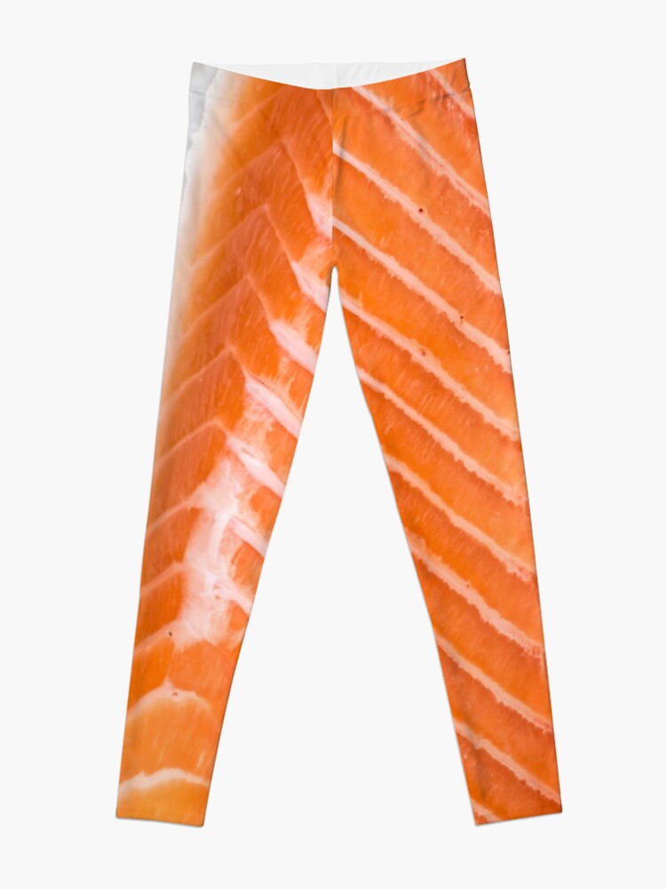 Alternate view of raw salmon fillet Leggings
