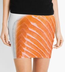 raw salmon fillet Mini Skirt